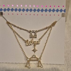 Nordstrom Gold Libra Necklace Trio